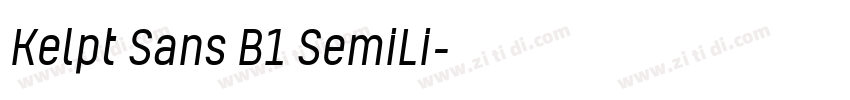 Kelpt Sans B1 SemiLi字体转换